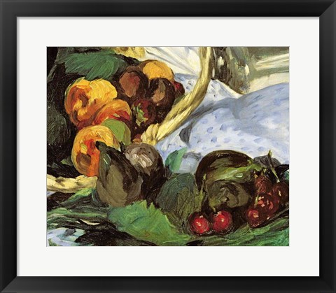 Framed Dejeuner sur l&#39;Herbe, 1863 (fruit detail) Print