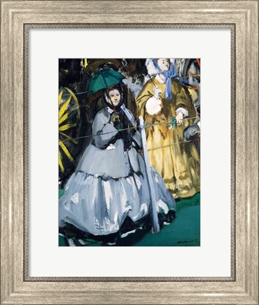 Framed Women at the Races, 1865 Print