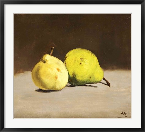 Framed Two Pears, 1864 Print