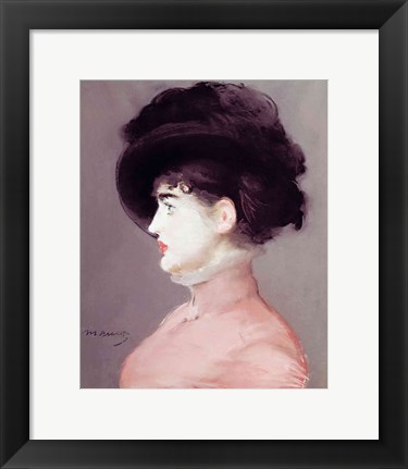Framed La Viennoise: Portrait of Irma Brunner, c.1880 Print