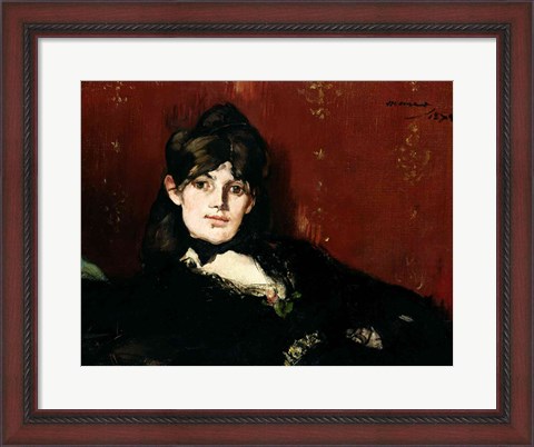 Framed Berthe Morisot - profile Print