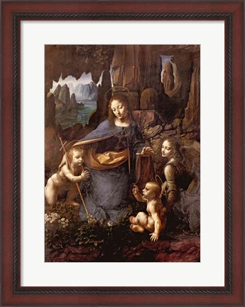 Framed Virgin of the Rocks Print