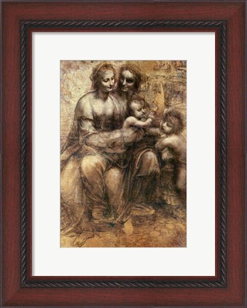 Framed Virgin and Child with SS. Anne and John the Baptist, c.1499 Print