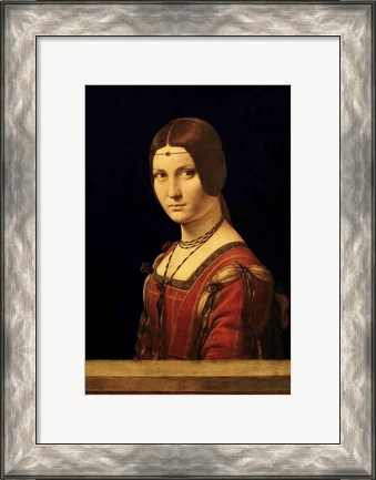 Framed Portrait of a Lady from the Court of Milan Print