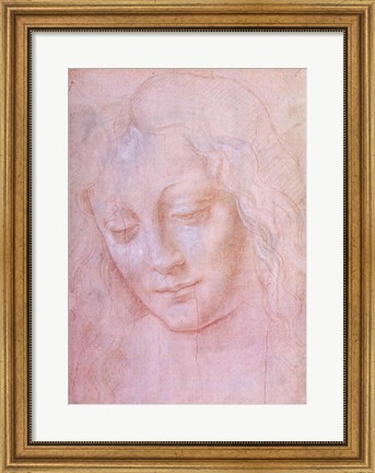 Framed Head of a woman Print