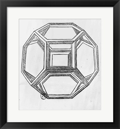 Framed Polyhedron Print