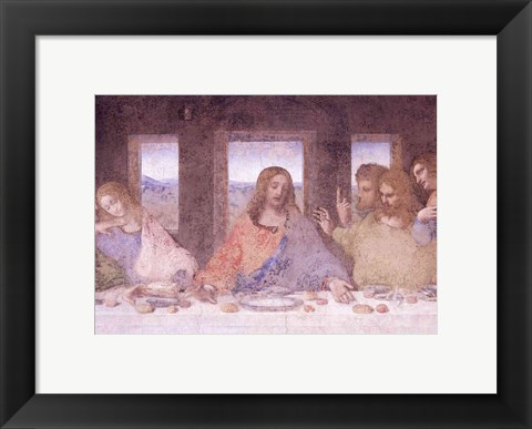 Framed Last Supper, (post restoration) D Print