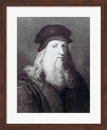 Framed Leonardo da Vinci Print