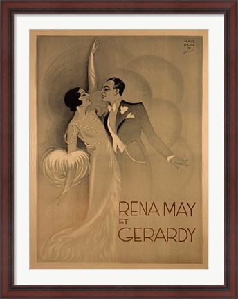 Framed Rena May Et Gerardy Print
