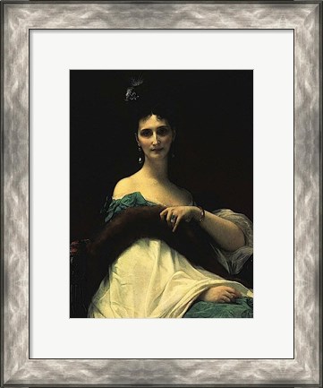 Framed Portrait of Countess de Keller (marquise de Saint Yves d&#39;Alveydre - 1895), 1873 Print