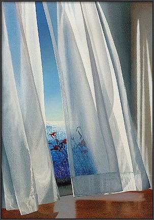 Framed Twilit Lilies Print
