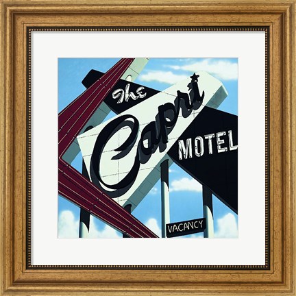 Framed Capri Motel Print