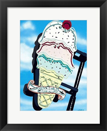 Framed Ice Cream Print