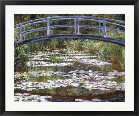 Framed Japanese Footbridge, 1899 Print