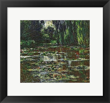 Framed Bridge Over the Water Lily Pond, 1905 Print