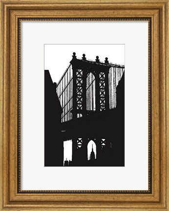 Framed DUMBO Silhouette Print