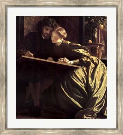 Framed Painter&#39;s Honeymoon, about 1864 Print