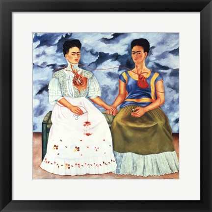 Framed Two Fridas, 1939 Print