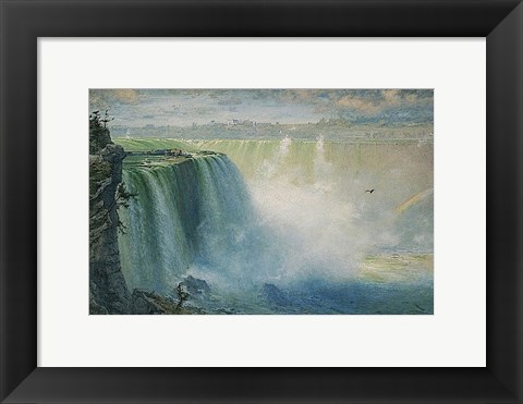 Framed Blue Niagara, 1884 Print