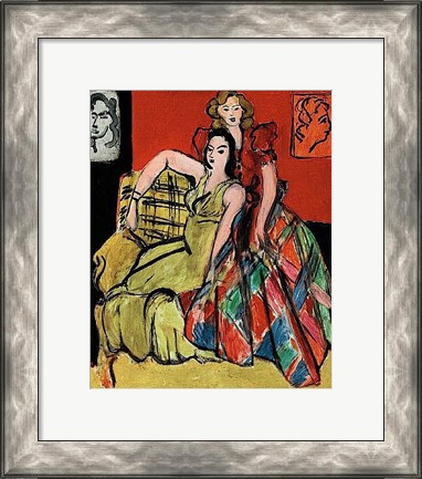 Framed Two Young Women, the Yellow Dress and the Scottish Dress, 1941 Print