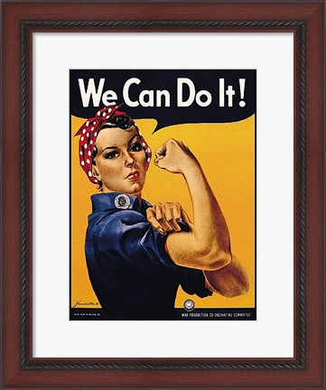 Framed We Can Do It! Print