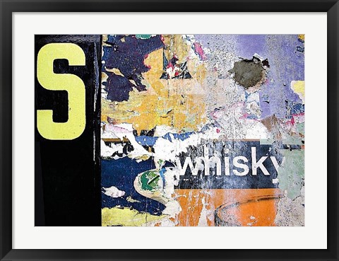 Framed Whisky Layers Print