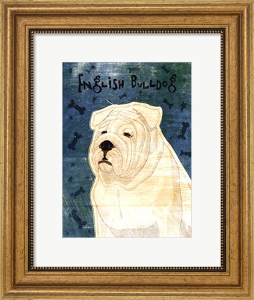 Framed English Bulldog Print