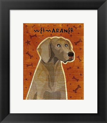 Framed Weimaraner Print