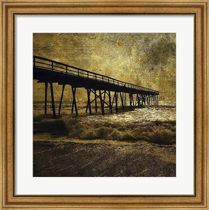 Framed Ocean Pier No. 3 Print