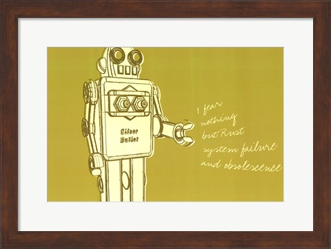 Framed Lunastrella Robot No. 1 Print