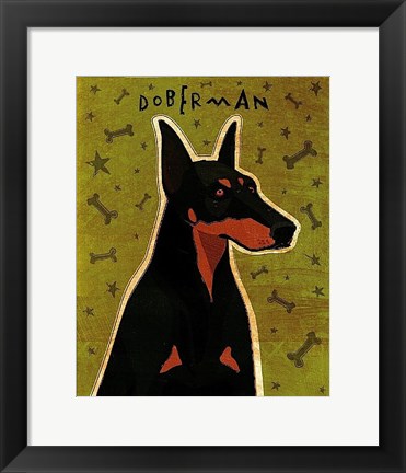 Framed Doberman Print