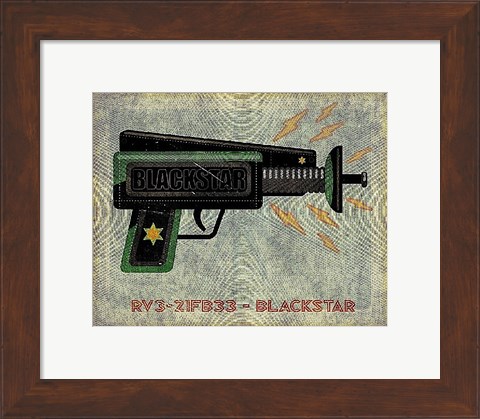 Framed Blackstar Ray Gun Print