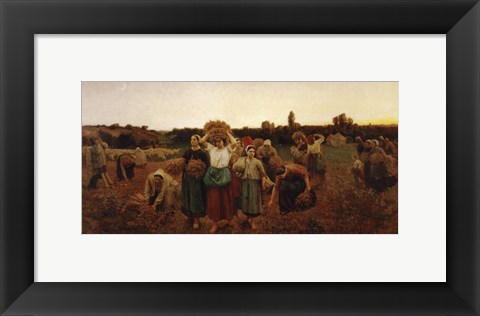 Framed Return of the Gleaners, 1859 Print