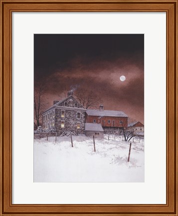 Framed Oley White Print