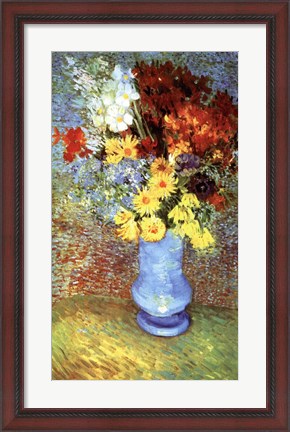 Framed Vase With Anemone Print