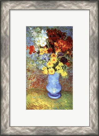 Framed Vase With Anemone Print