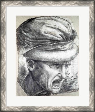 Framed Head of a Warrior Print