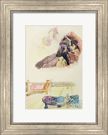 Framed Page from &#39;Noa Noa&#39;, 1893-94 Print