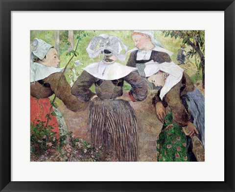 Framed Four Breton Women, 1886 Print