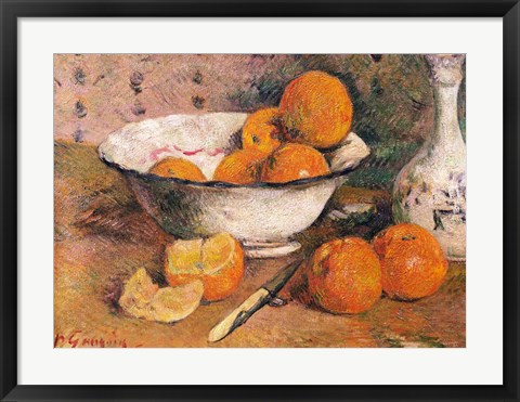 Framed Still life with Oranges, 1881 Print