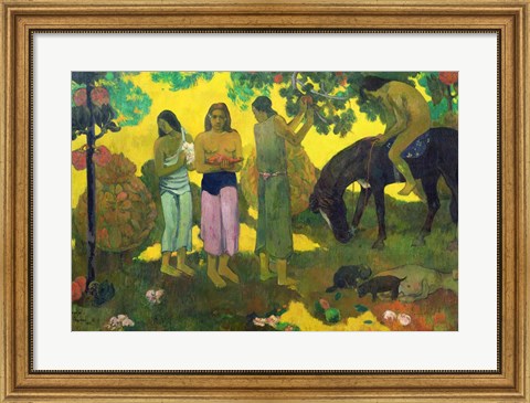 Framed Rupe Rupe (Fruit Gathering), 1899 Print