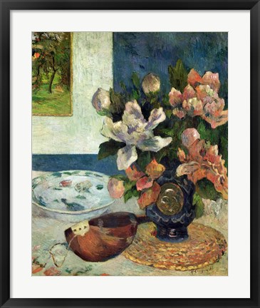 Framed Still Life with a Mandolin, 1885 Print