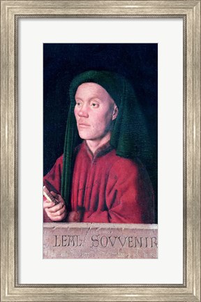 Framed Portrait of a Young Man, 1432 Print