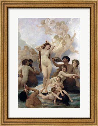 Framed Birth of Venus, 1879 Print