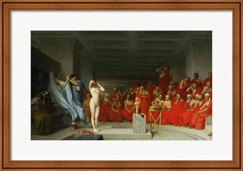 Framed Phryne Before the Jury, 1861 Print