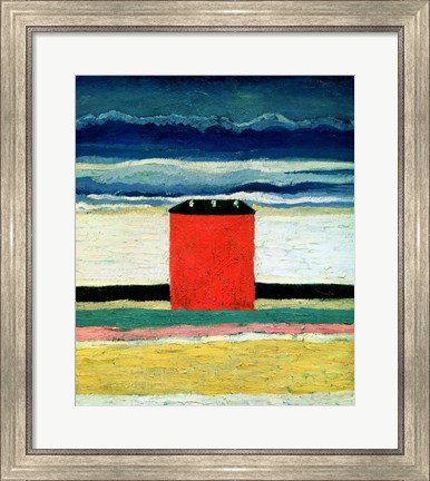 Framed Red House, 1932 Print