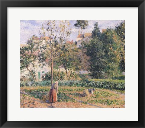 Framed Vegetable Garden at the Hermitage, Pontoise, 1879 Print