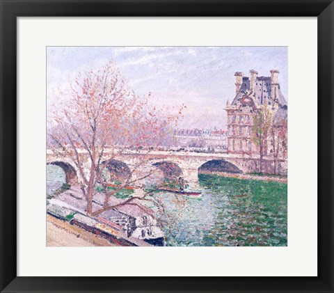 Framed Pont-Royal and the Pavillon de Flore, 1903 Print