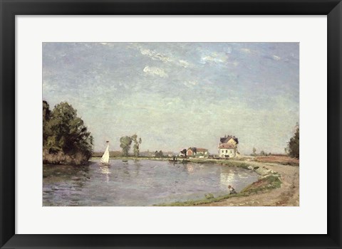 Framed At the River&#39;s Edge, 1871 Print