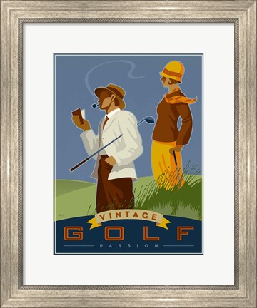 Framed Vintage Golf - Passion Print